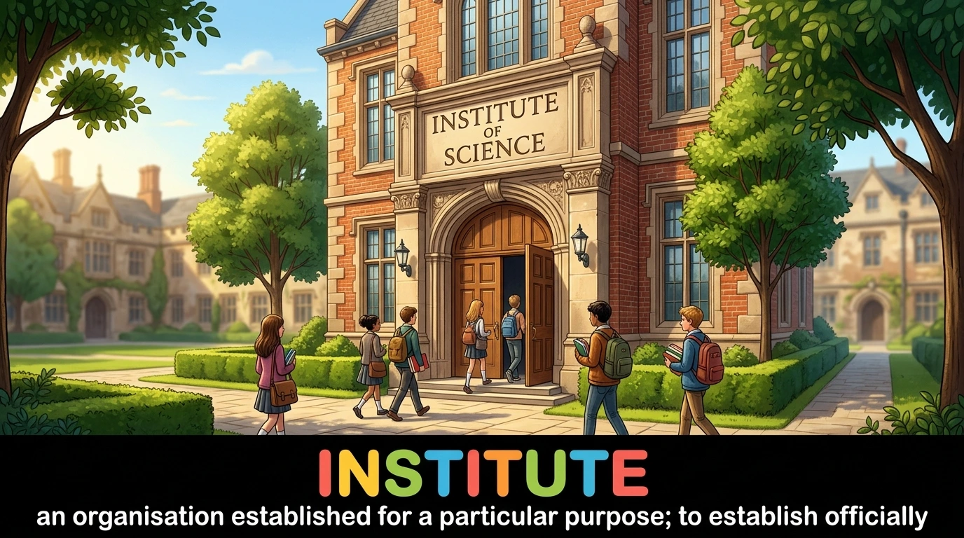 English Illustration for institute